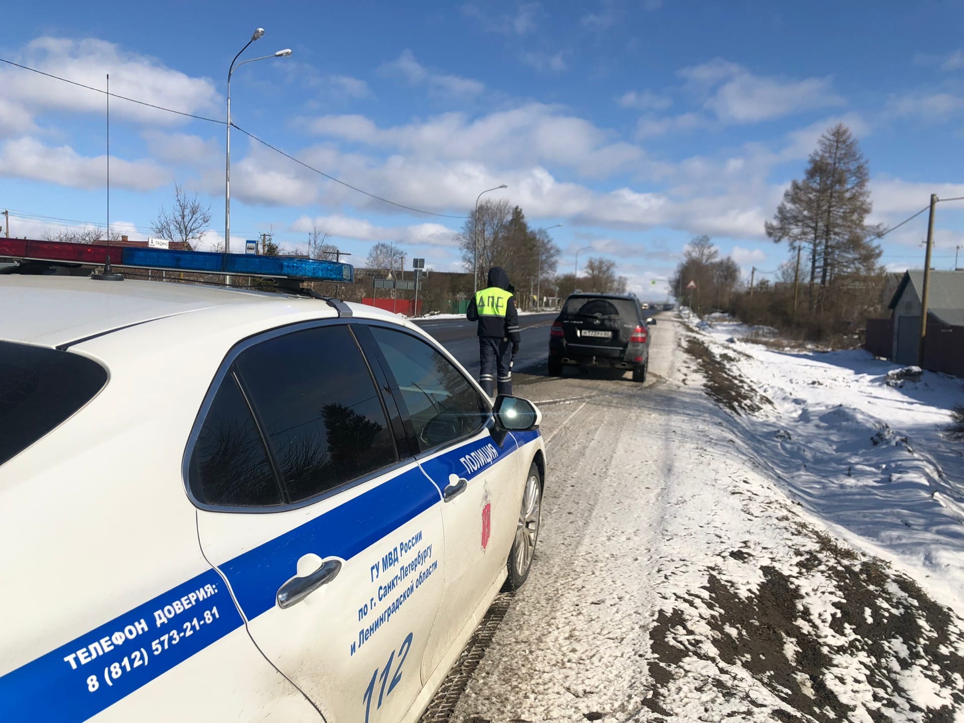 В Гатчинском районе ГИБДД усилили работу на аварийно опасных участках